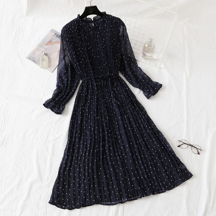 Women's Elegant Polka Dot Dress