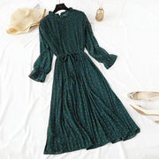 women's elegant polka dot dress - MRSLM