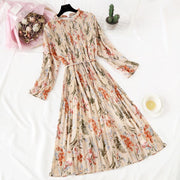 women's elegant polka dot dress, view 3 - MRSLM