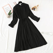 women's elegant polka dot dress, view 6 - MRSLM