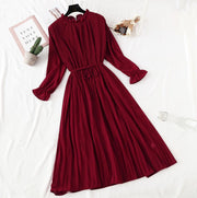 women's elegant polka dot dress, view 7 - MRSLM