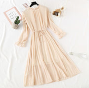 women's elegant polka dot dress, view 8 - MRSLM
