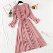 women's elegant polka dot dress, view 9 - MRSLM