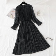 women's elegant polka dot dress, view 14 - MRSLM