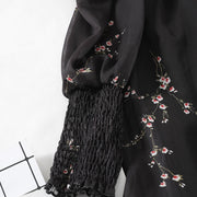 women's floral printed puff sleeve dress, view 6 - MRSLM