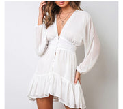 deep-V mini dress, view 5 - MRSLM