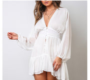 deep-V mini dress - MRSLM
