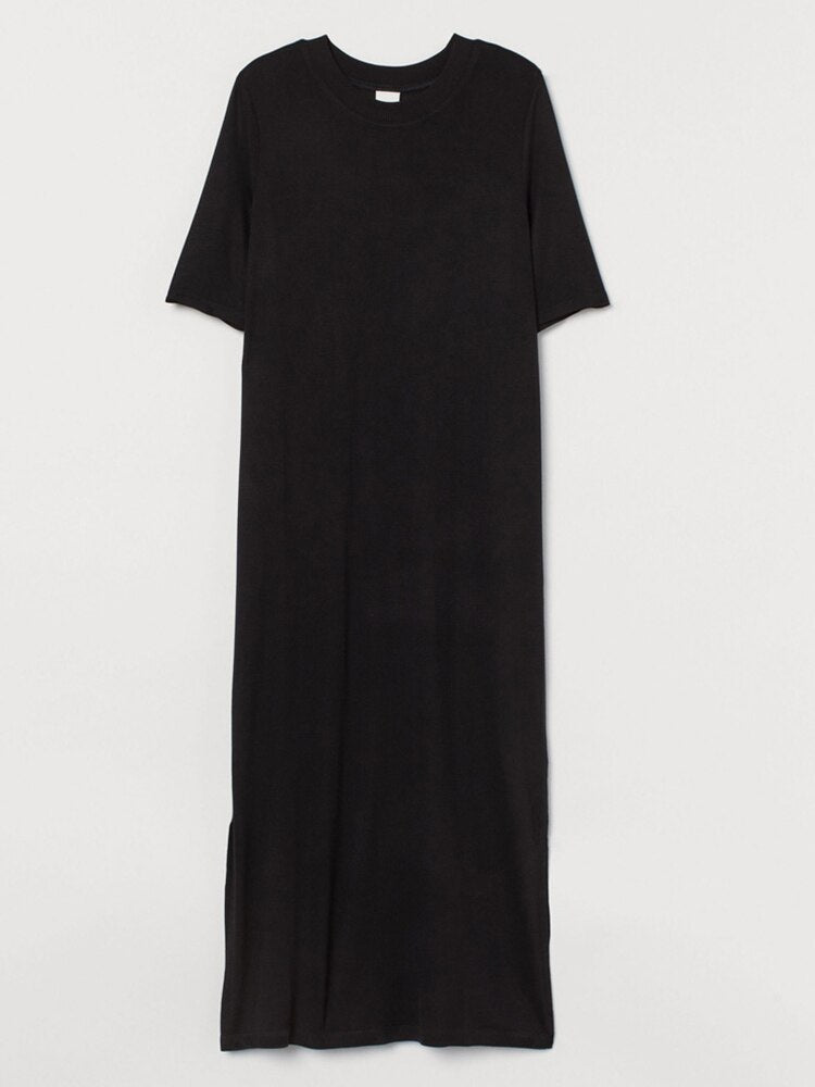 Women's long split dress, view 2 - MRSLM