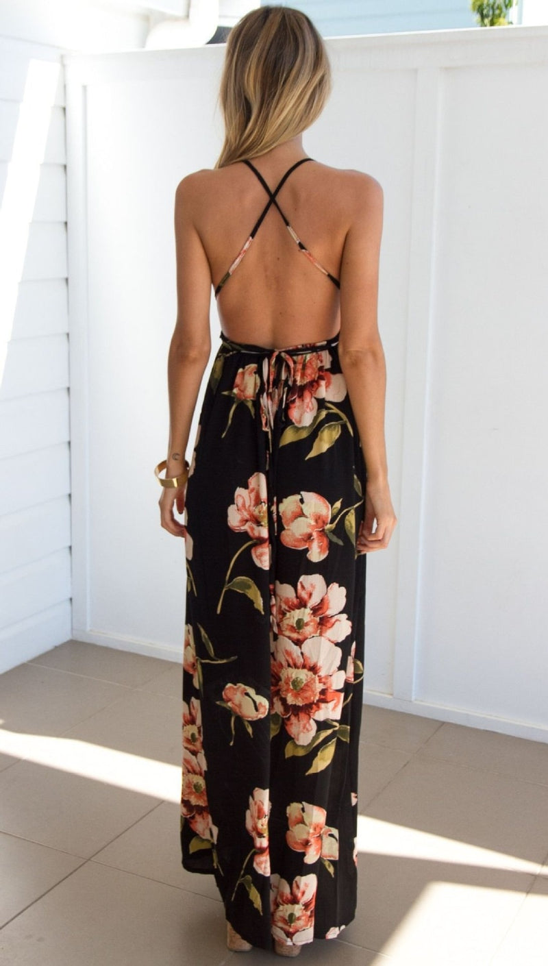Backless long summer dress, view 6 - MRSLM
