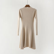 o-neck multicolored sweater dress for women, view 16 - MRSLM
