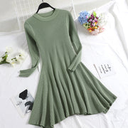 o-neck multicolored sweater dress for women, view 6 - MRSLM