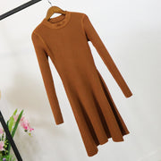 o-neck multicolored sweater dress for women, view 8 - MRSLM