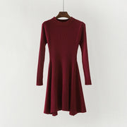 o-neck multicolored sweater dress for women, view 9 - MRSLM