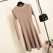 o-neck multicolored sweater dress for women, view 12 - MRSLM