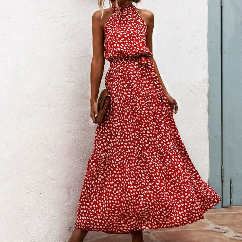 floral printed long dress - MRSLM