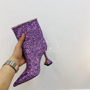 Women's high heel pointed toe ankle boots, view 4 - MRSLM