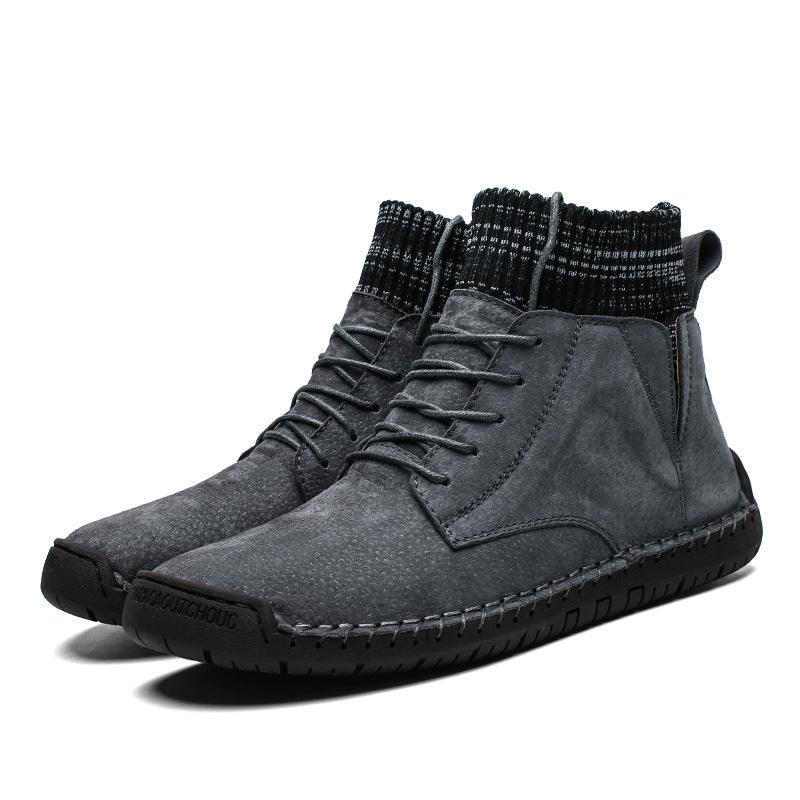 Men's high-top pig leather boots, view 7 - MRSLM