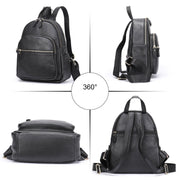 soft cowhide leather women's backpack, view 3 - MRSLM