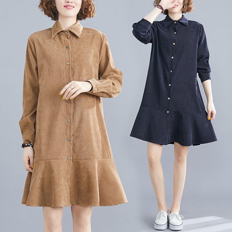 spring literary plus size dress - MRSLM