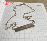 horizontal bar pendant necklace, view 5 - MRSLM