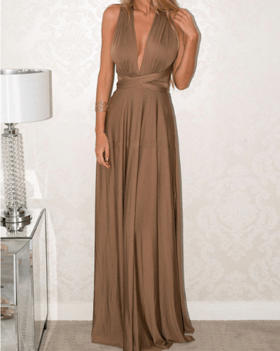 Women Bandage Convertible Boho Maxi Dress - MRSLM