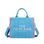 Cross-border Canvas Bag Women's Urban Simple Messenger Bag Large Capacity Crossbody Bag Square Tote Bag Womenbags - MRSLM