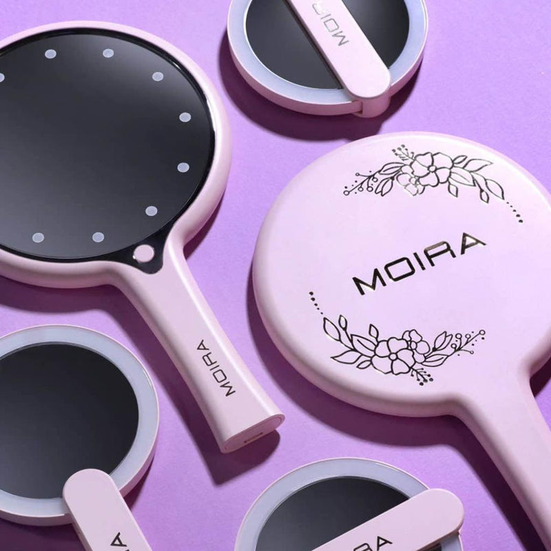 LED handheld makeup mirror, view 4 - MRSLM