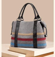 women's large canvas Boston tote bag, view 5 - MRSLM