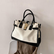 large canvas shoulder tote bag, view 4 - MRSLM