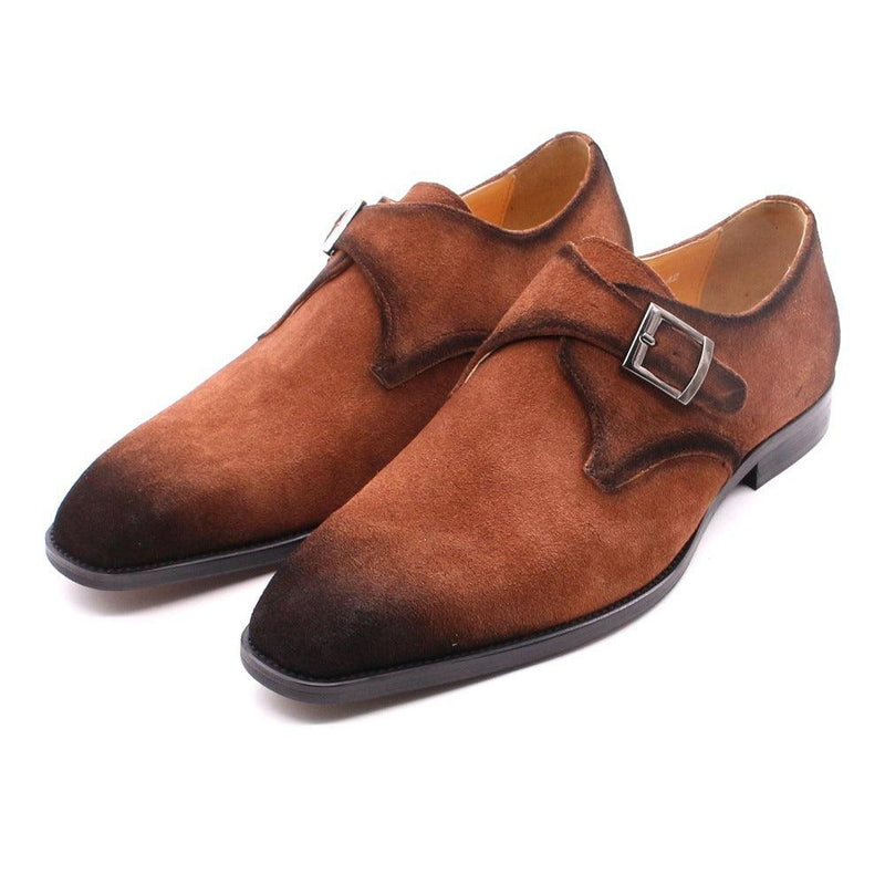 Men's vintage cowhide business casual shoes, view 4 - MRSLM