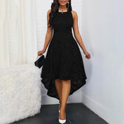 round neck sleeveless lace skirt, view 2 - MRSLM