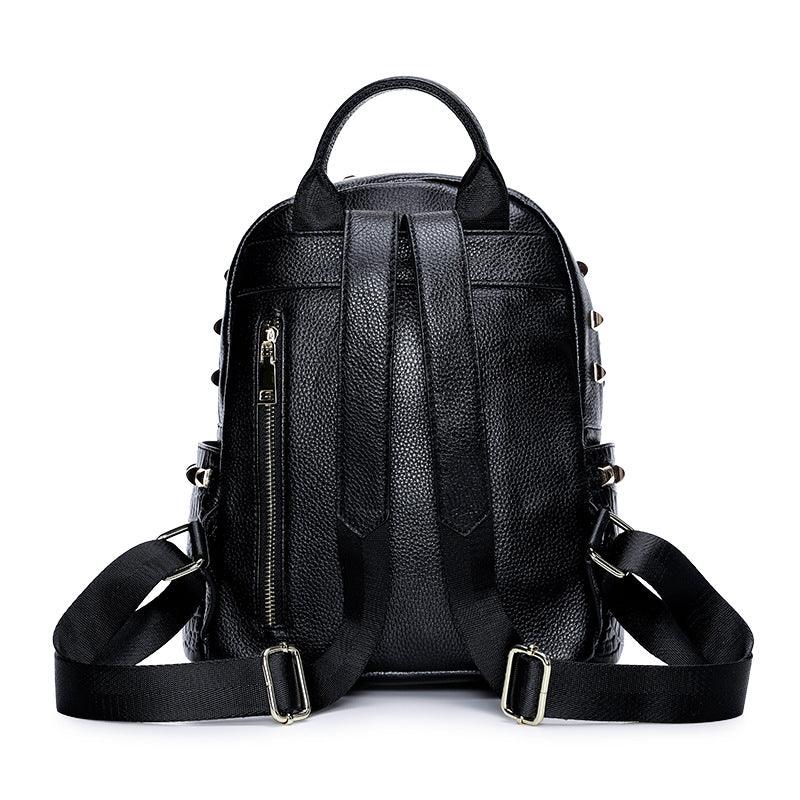 women's small square cowhide backpack, view 2 - MRSLM