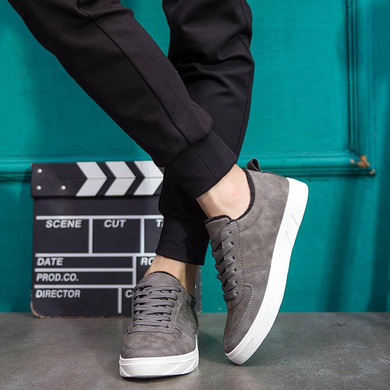 Men's plush-lined low-top sports shoes, view 6 - MRSLM