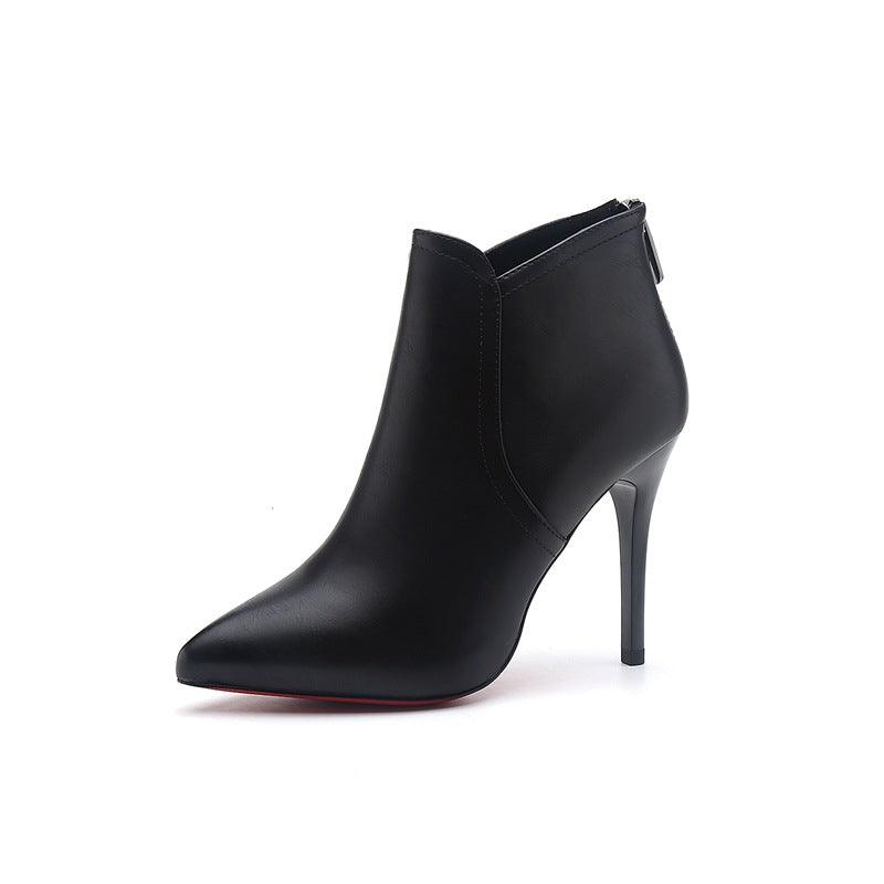 women's pointed ankle stiletto boots, view 2 - MRSLM