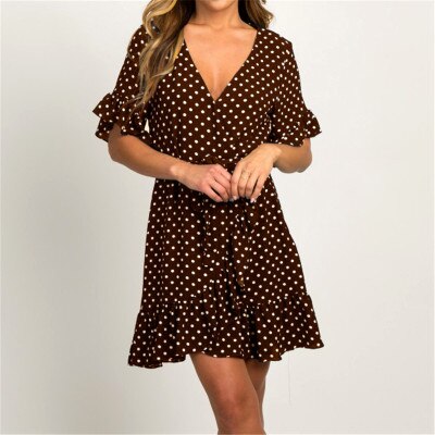polka dot summer dress, view 5 - MRSLM