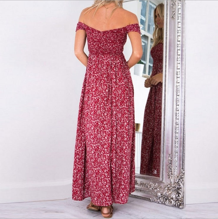 Bardot bohemian maxi dress, view 5 - MRSLM