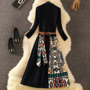 elegant pleated dress, view 8 - MRSLM