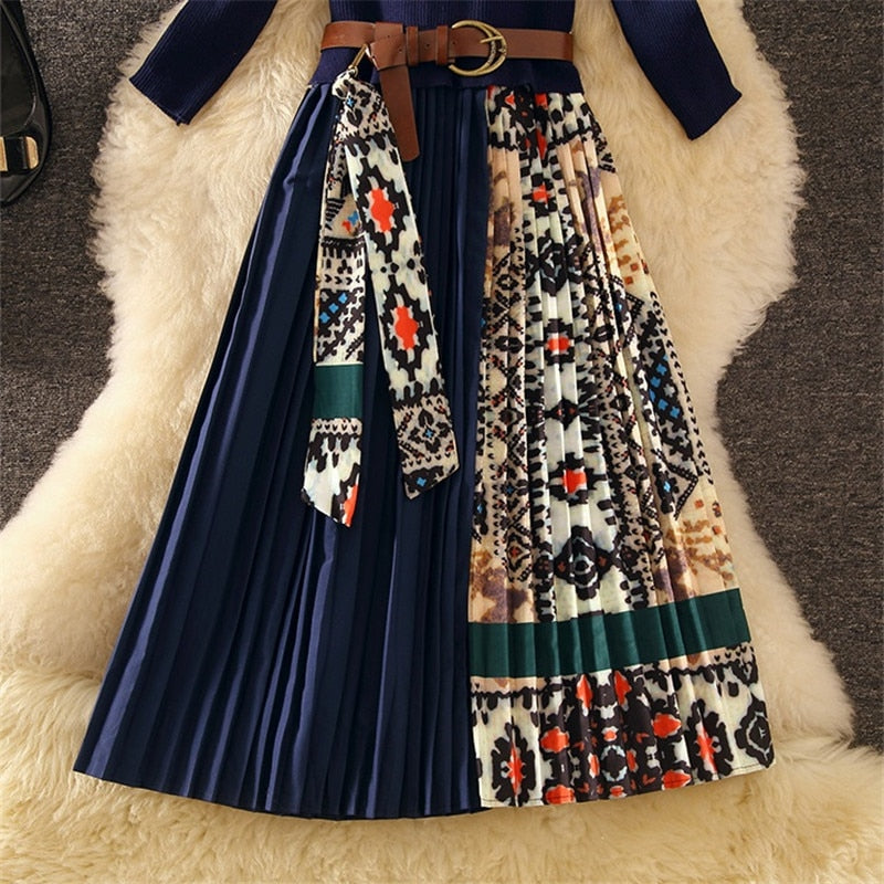 elegant pleated dress, view 10 - MRSLM