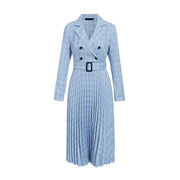 vintage plaid work dress for women, view 5 - MRSLM