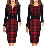 front zipper bodycon pencil dress, view 6 - MRSLM