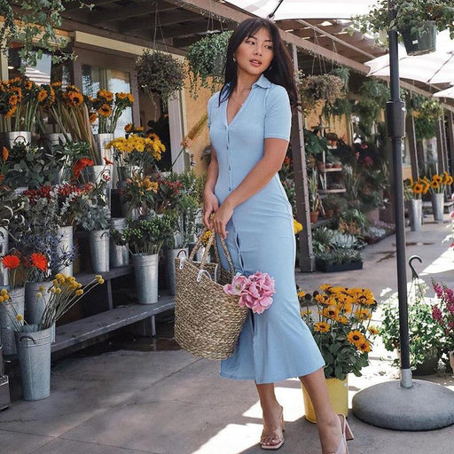 elegant summer shirt dress - MRSLM