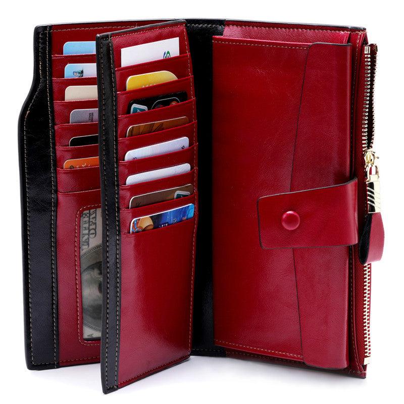 Ladies long clutch wallet, view 3 - MRSLM