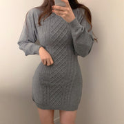 Twist pattern all-match dress - MRSLM