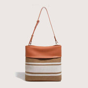 Fashion canvas bucket tote bag, view 8 - MRSLM