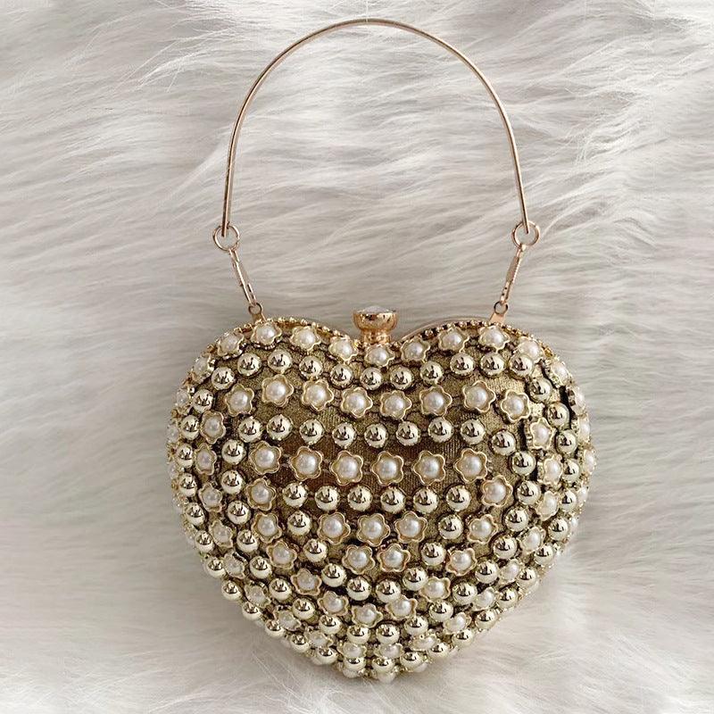 Heart diamond evening handbag, view 8 - MRSLM