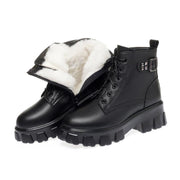Women's short platform Martin boots, view 2 - MRSLM