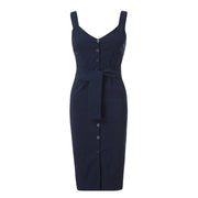 sleeveless slim dress, view 4 - MRSLM