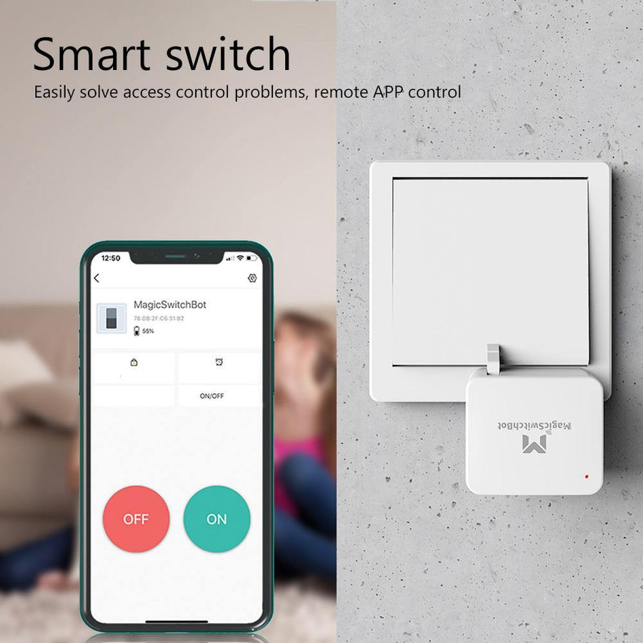 Wireless Bluetooth Smart Switch Button (White) - MRSLM