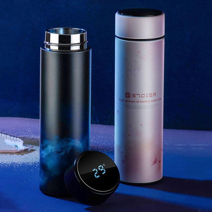 CS04-450 450ML Smart Mug Stainless Steel Water Thermal Bottle With LCD Touch Screen Temperature Display Vacuum Cup - MRSLM
