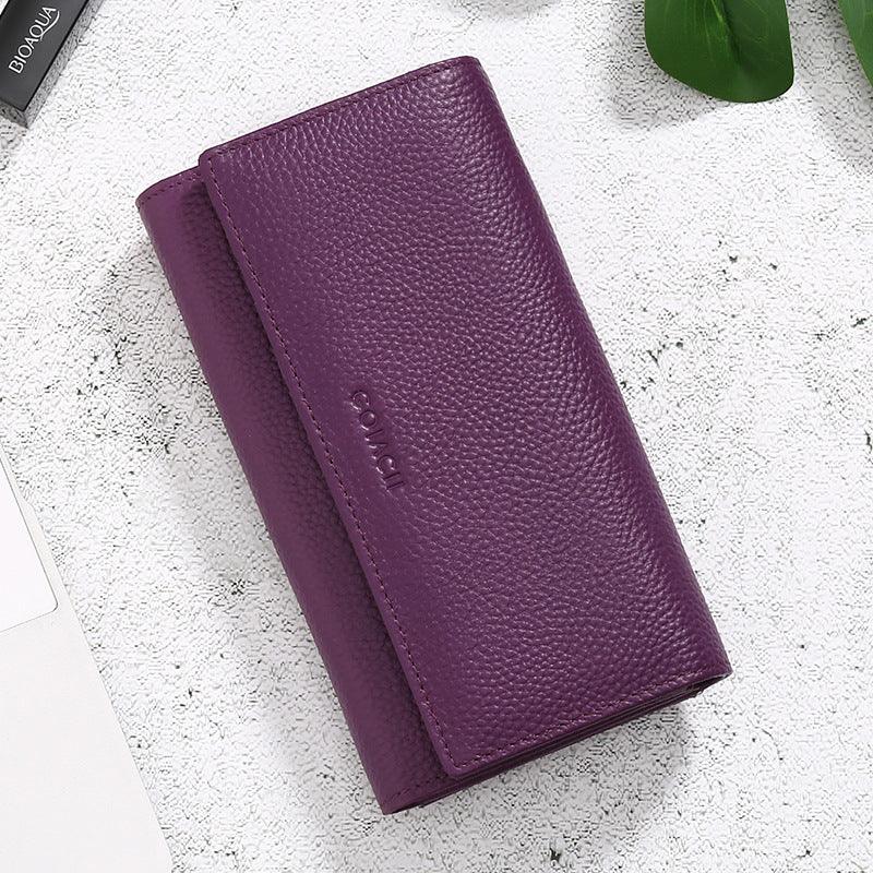 women's long leather wallet - MRSLM